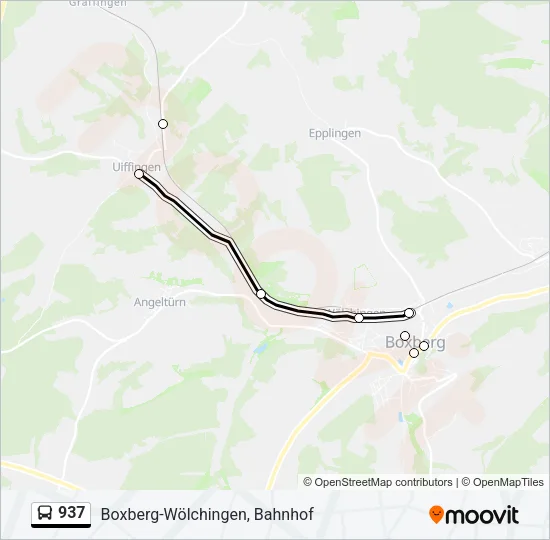 937 Bus Line Map