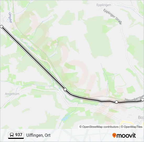 937 Bus Line Map