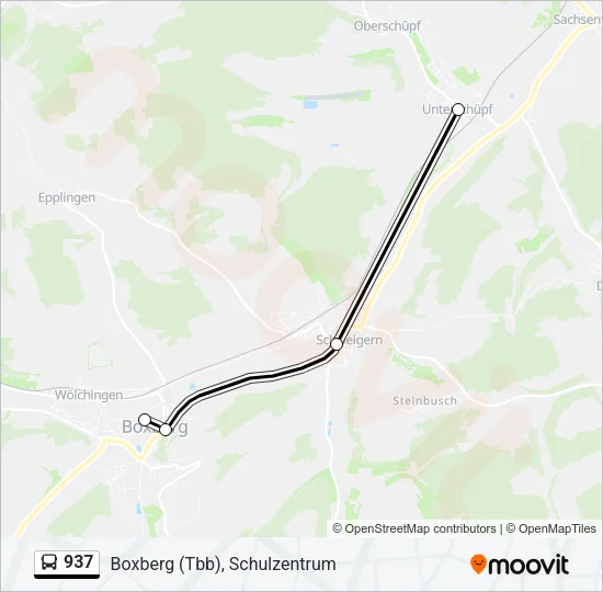 937 Bus Line Map