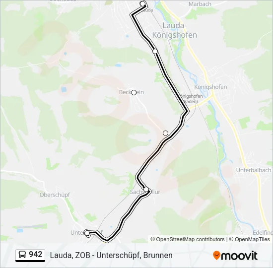 942 Bus Line Map