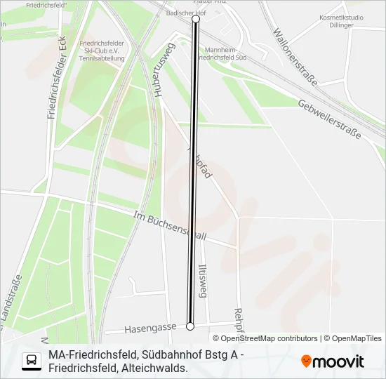 RNV 1003 Bus Line Map