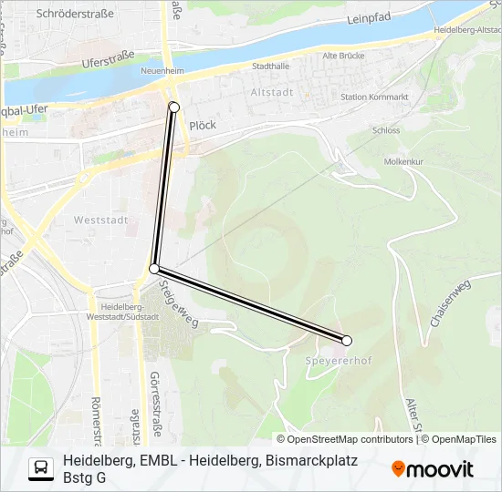 RNV 1004 Bus Line Map