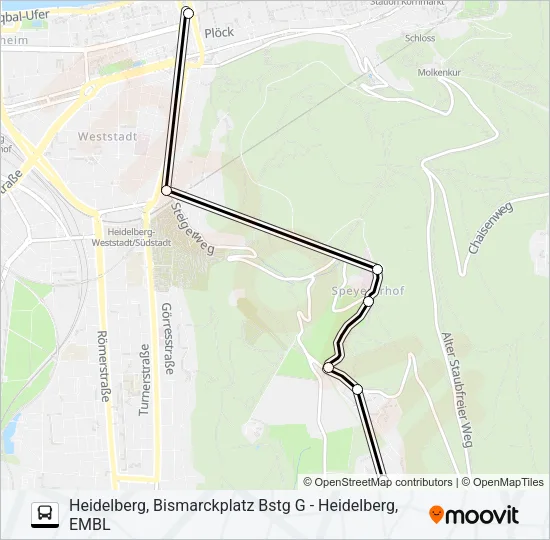 RNV 1004 Bus Line Map