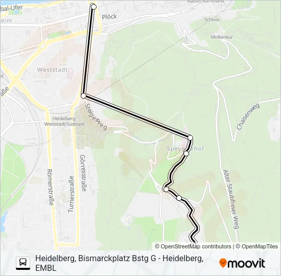 RNV 1004 Bus Line Map