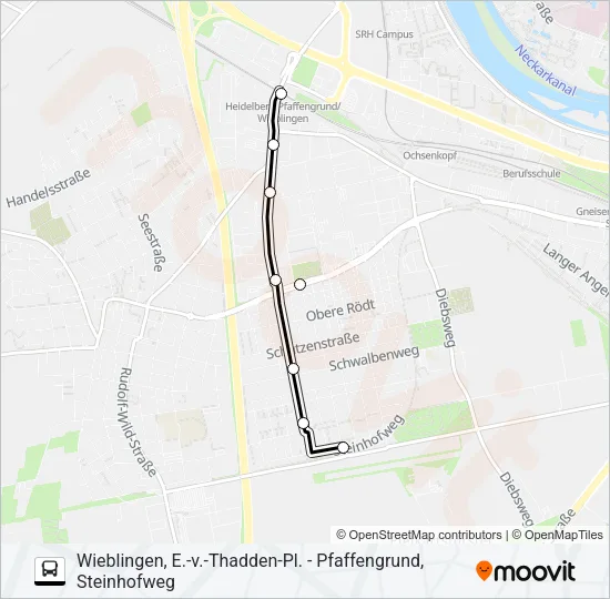 RNV 1009 Bus Line Map