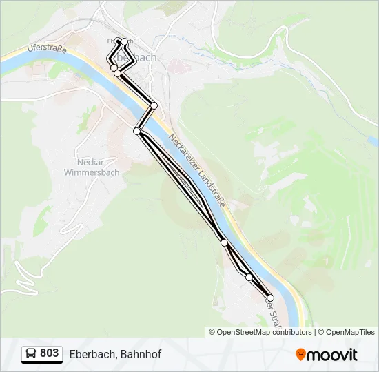 803 Bus Line Map