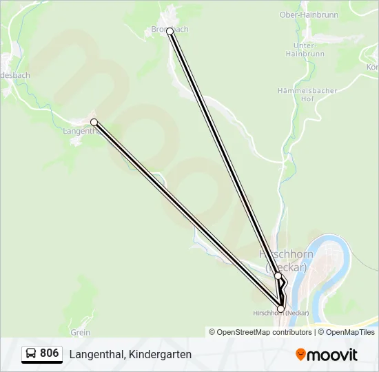 806 Bus Line Map
