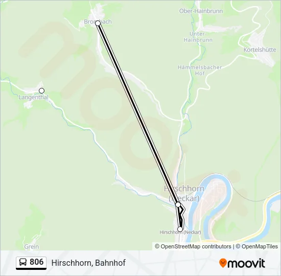 806 Bus Line Map
