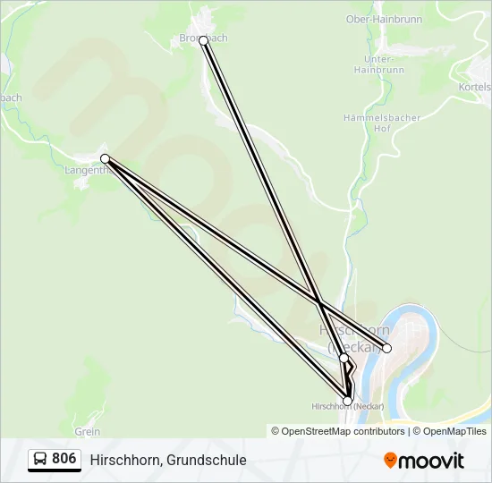 806 Bus Line Map
