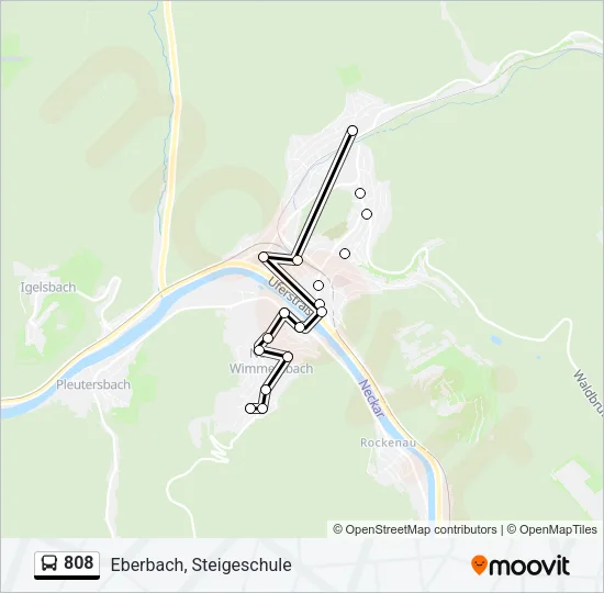 808 Bus Line Map
