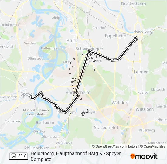 717 Bus Line Map