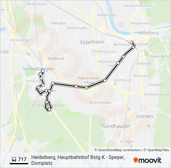 717 Bus Line Map