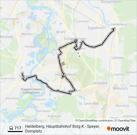 717 Bus Line Map