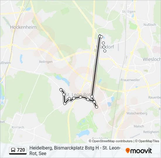720 Bus Line Map