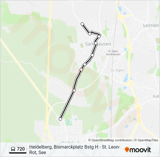 720 Bus Line Map