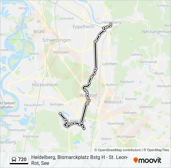 720 Bus Line Map