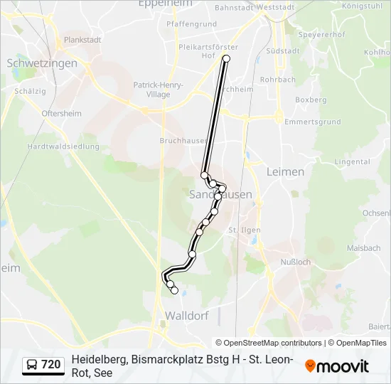 720 Bus Line Map