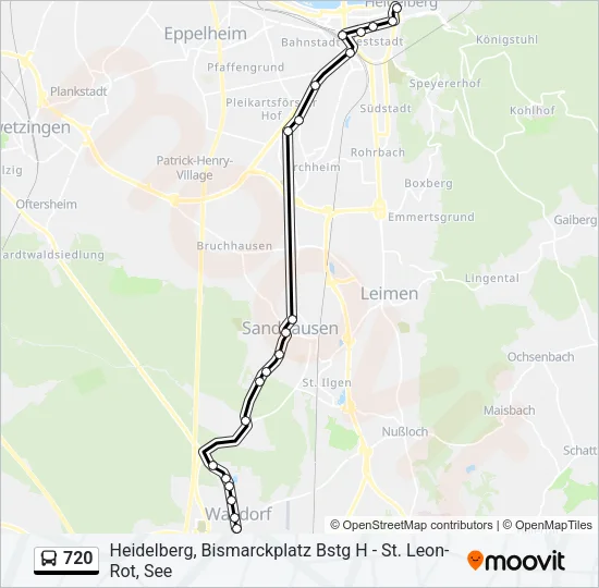 720 Bus Line Map