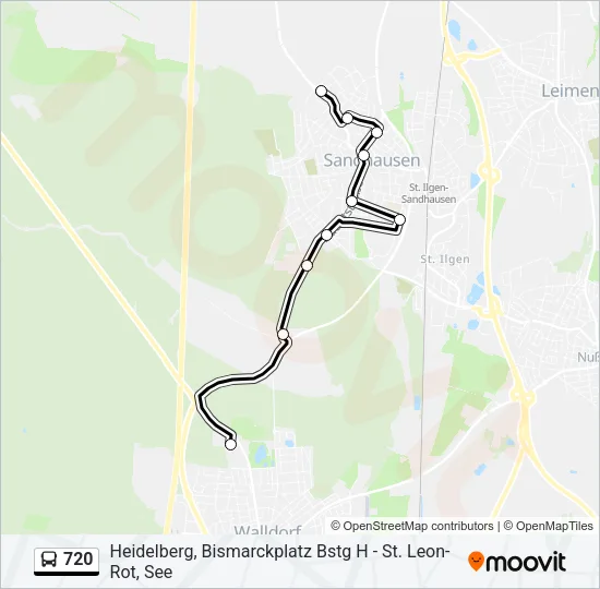 720 Bus Line Map