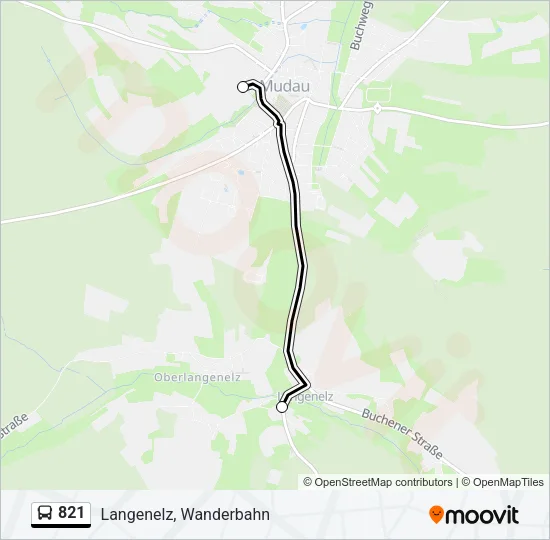 821 Bus Line Map