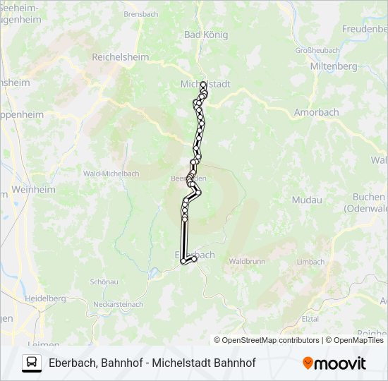 Автобус NATOURBUS LINIE 50: карта маршрута
