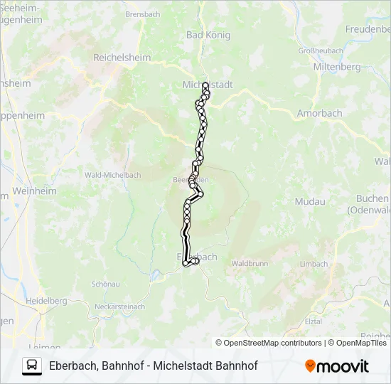 Автобус NATOURBUS LINIE 50: карта маршрута