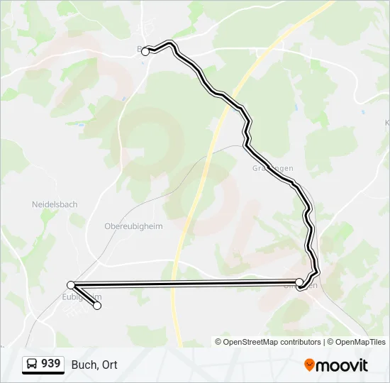 939 Bus Line Map