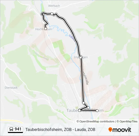 941 Bus Line Map