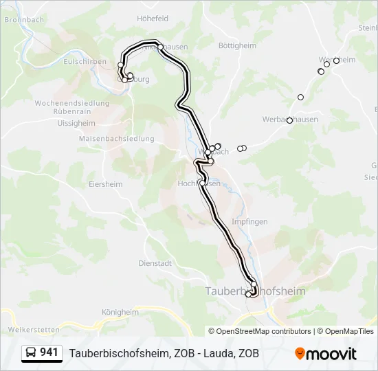 941 Bus Line Map