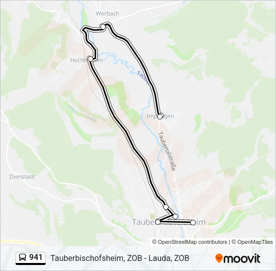 941 Bus Line Map