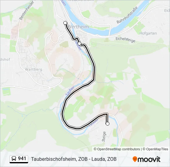 941 Bus Line Map