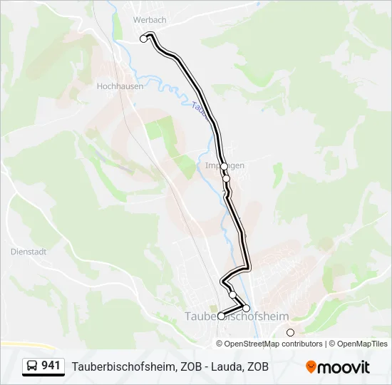 941 Bus Line Map