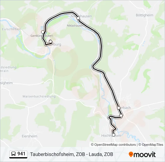 941 Bus Line Map