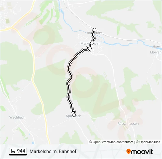 944 Bus Line Map