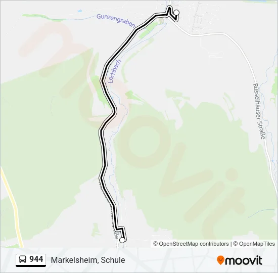 944 Bus Line Map