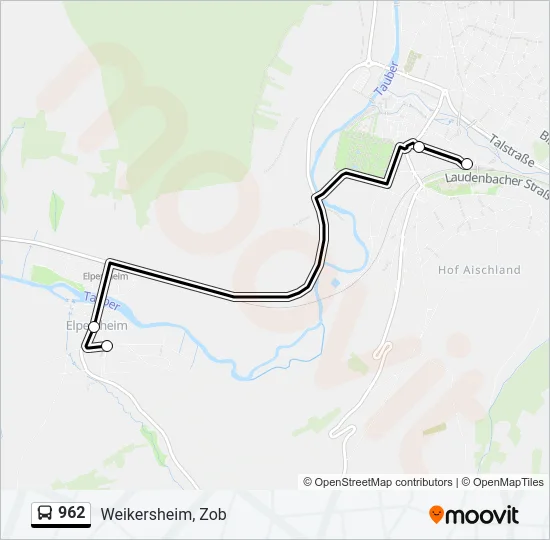 962 Bus Line Map