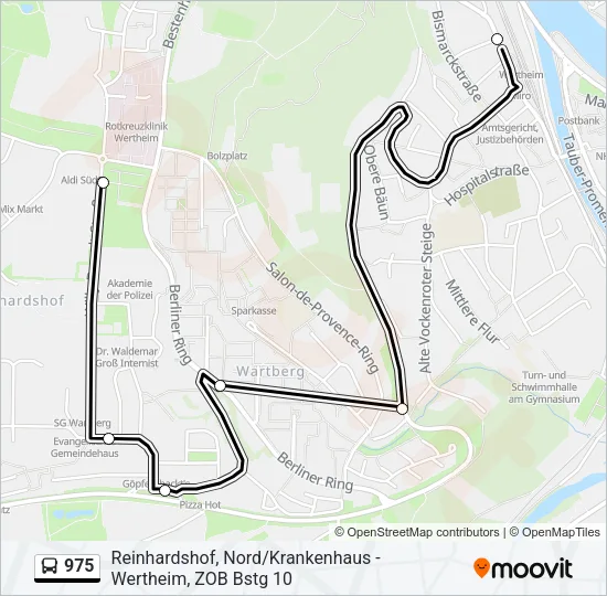 975 Bus Line Map