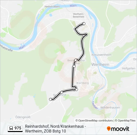 975 Bus Line Map