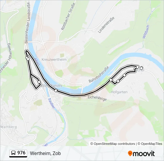 976 Bus Line Map