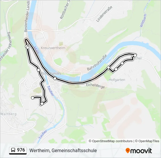 976 Bus Line Map