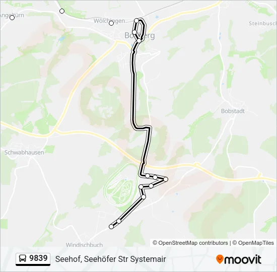 9839 Bus Line Map