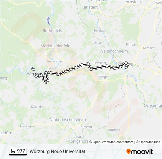 977 Bus Line Map