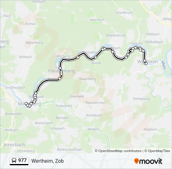 977 Bus Line Map