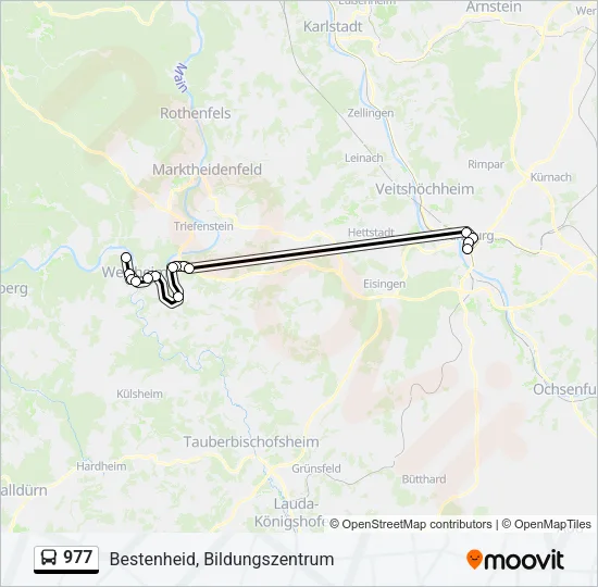 977 Bus Line Map