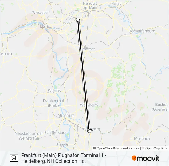 AIRPORT BUS Bus Line Map