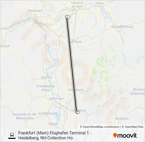 AIRPORT BUS Bus Line Map