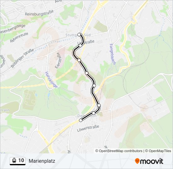 10 Light Rail Line Map