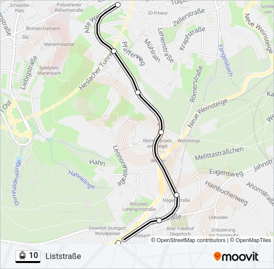 10 Light Rail Line Map