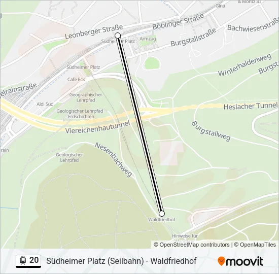 20 Light Rail Line Map