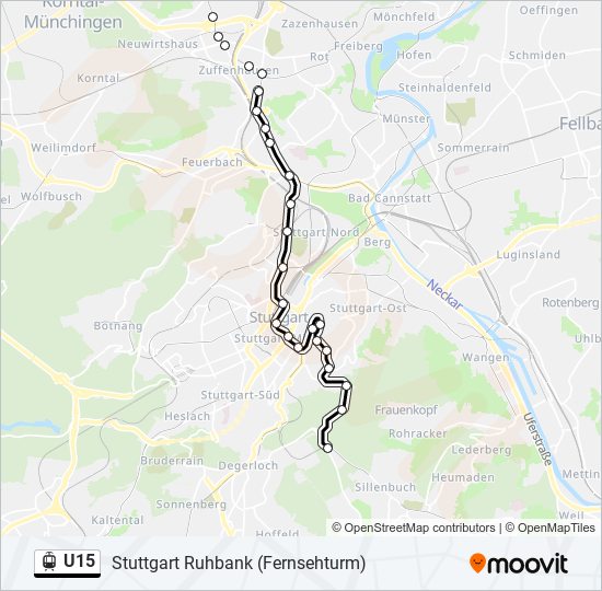 U15 light rail Line Map